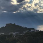 Castell de Begur un dia ennuvolat