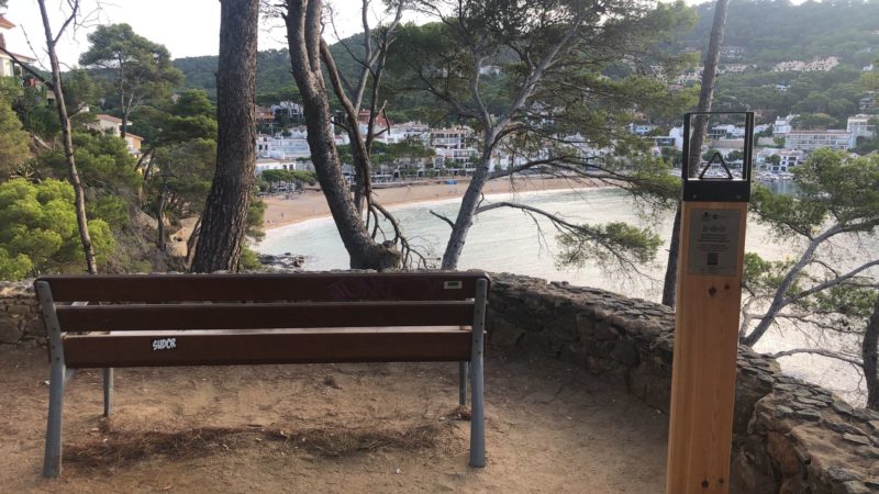 Pal de selfie al camí de ronda de Llafranc