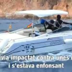 VÍDEO: Rescat a Aigua Xelida després que una barca ha xocat contra les roques a Aigua-Xelida
