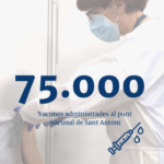 El punt de vacunació massiva de Sant Antoni de Calonge tanca després d’administrar 75.000 dosis