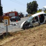 Un xoc entre un cotxe i una furgoneta a Jafre deixa dues ferides