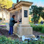 Comença la restauració del monument a Juli Garreta del Passeig del Mar de Sant Feliu de Guíxols privat:-iniciada-la-restauracio-del-monument-a-juli-garreta-del-passeig-del-mar