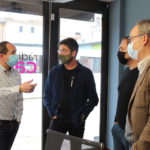 L’hospital, el port i el passeig marítim al Govern i Oposició Palamós a Ràdio Capital Lluís Puig, alcalde de Palamós, Andreu Paneque i Josep Coll als estudis de Ràdio Capital de l'Empordà