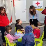 La Creu Roja atén més de 2.100 refugiats ucraïnesos a les comarques gironines i n’ha allotjat d’urgència 630 El punt d'assistència de Creu Roja a Garrigàs (via ACN)