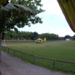 Un nen de 3 anys, ingressat al Trueta després d’ofegar-se en una piscina d’un càmping de Torroella de Montgrí Un helicòper del SEM aterra al càmping Delfín Verde per traslladar un infant al Trueta després d'ofegar-se a la piscina - via ACN