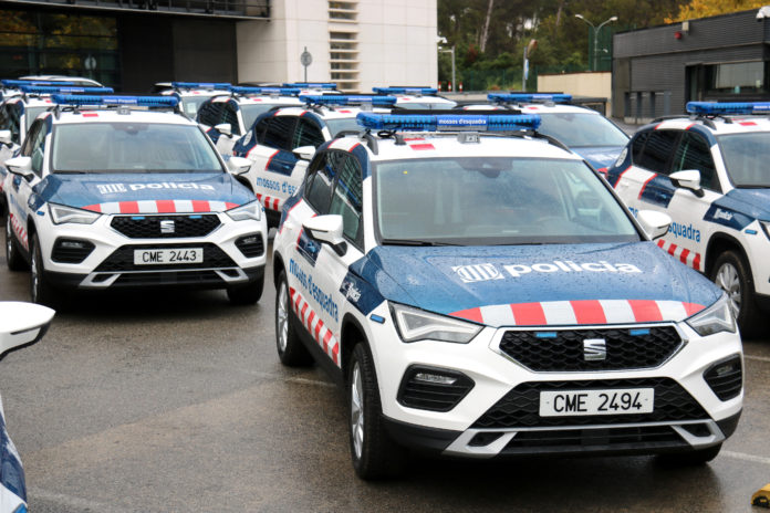 Pla dels nous vehicles dels Mossos d'Esquadra presentats al Complex Egara el dia 11 de novembre de 2021 - Imatge d'Albert Segura Lorrio - ACN