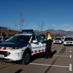Pla general dels nous cotxes híbrids dels Mossos – Imatge de Gemma Aleman – ACN