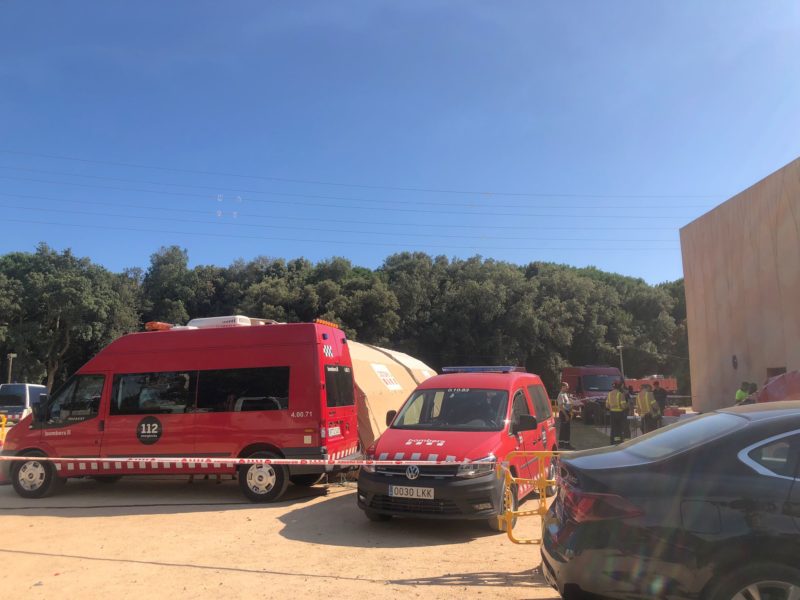 Centre de comandament dels Bombers de la Generalitat per l'incendi de Castell d'Aro - Imatge d'Anna Salvadó