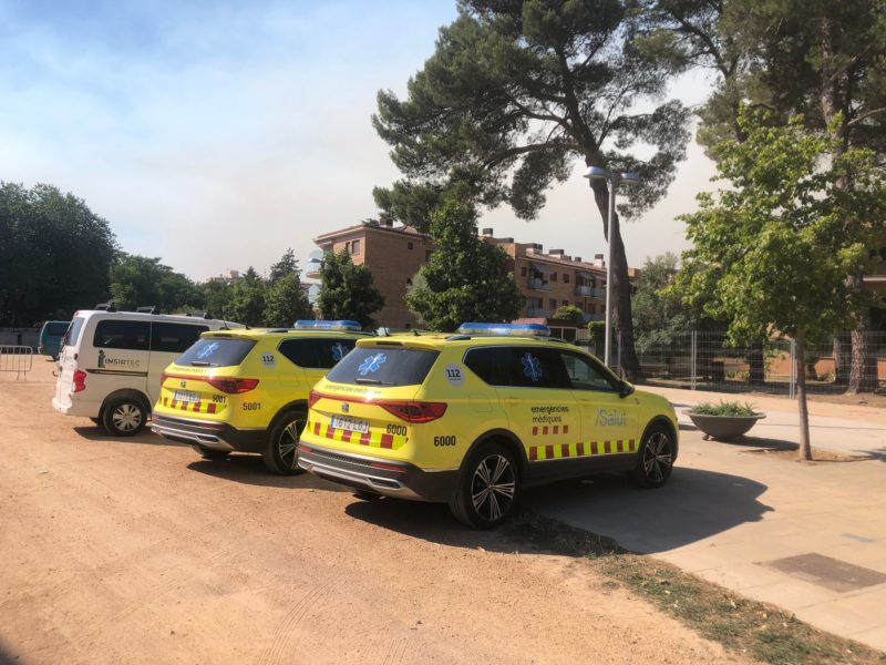 Centre de comandament dels Bombers de la Generalitat per l'incendi de Castell d'Aro - Imatge d'Anna Salvadó