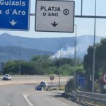 Controlat un petit incendi a Santa Cristina d’Aro Incendi de Santa Cristina d'Aro aquest 11 de juliol del 2022 - Imatge de l'Ajuntament de Sant Feliu de Guíxols