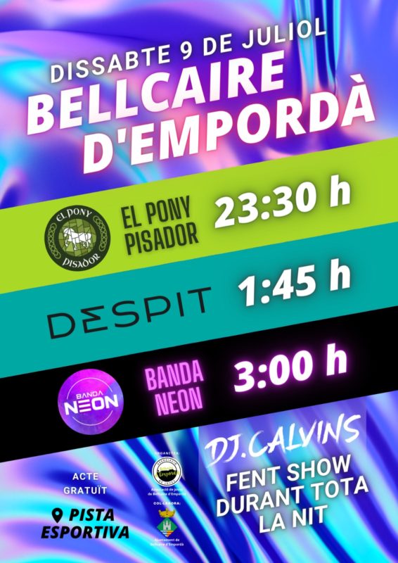 Cartell de la Festa Jove de Bellcaire