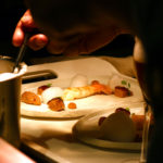 El plat de llagostí del menú del restaurant Bo.TiC – Imatge de Gerard Escaich Folch