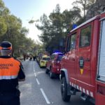 Mor un noi de 22 anys al caure per un barranc amb el cotxe a Begur L'equip de rescat després d'un accident a la carretera de Begur en direcció Sa Tuna - Imatge de Protecció Civil