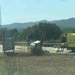 Dues dones ferides en un xoc frontal entre dos cotxes a Pals accident Pals