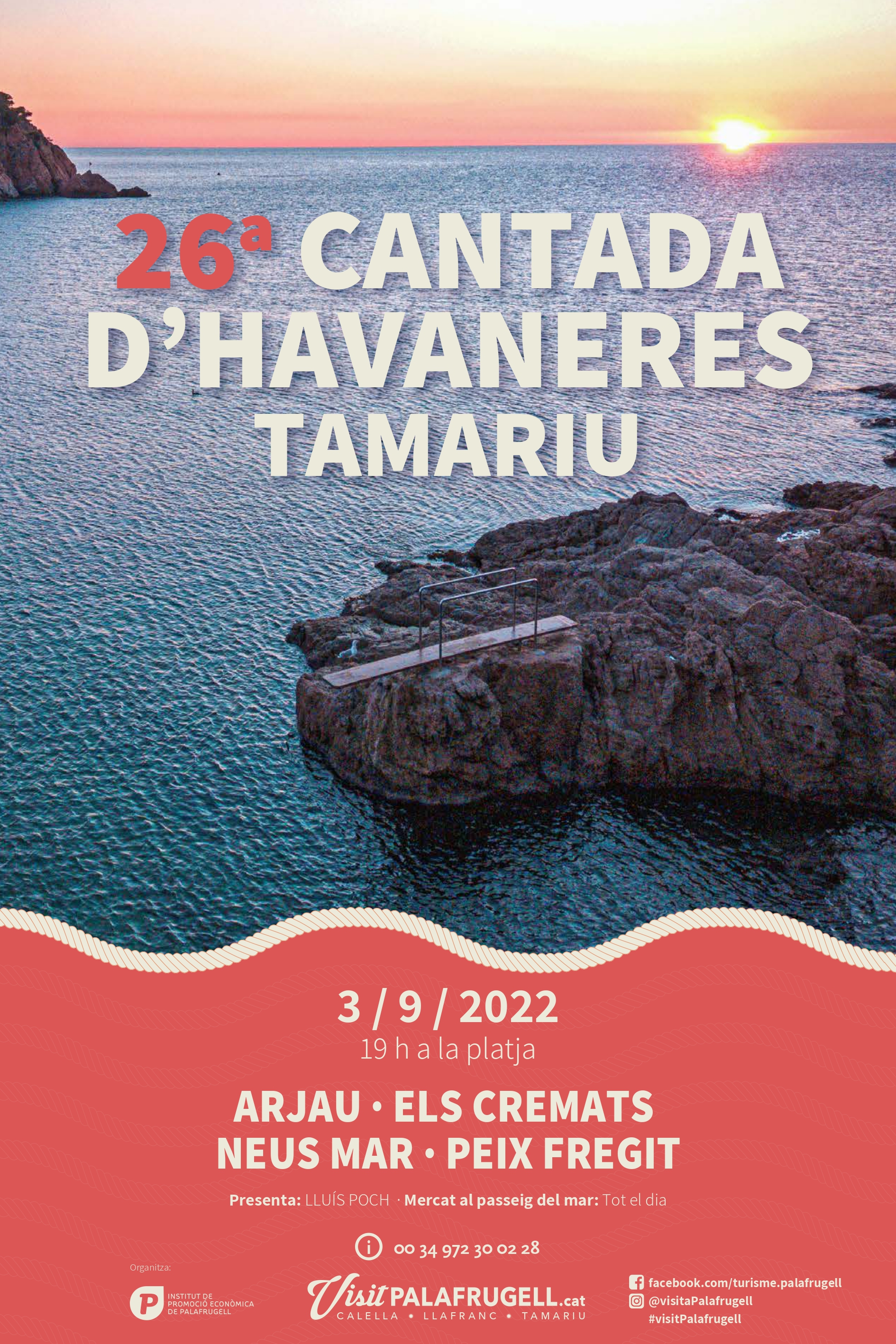 Cantada Havaneres Tamariu, IPEP, Ajuntament de Palafrugell