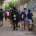 Els alumnes de l’escola Joan de Margarit de la Bisbal d’Empordà tornen a les aules després del retard per la pedregada Tornada escola Joan Margarit - La Bisbal de l'Empordà