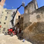 En marxa l’enderroc d’una part de l’edifici del Call de la Bisbal, que permetrà reordenar l’illa interior enderroc call la bisbal