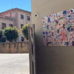 Col·loquen el mural col·lectiu del 8M al carrer de les Peixateries de la Bisbal Mural La Bisbal d'Empordà