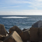 Detonen la bomba d’aviació de la Guerra Civil localitzada a tocar del port de Sant Feliu de Guíxols L'efecte de la detonació del segon explosiu - Pere Carreras / Ajuntament de Sant Feliu