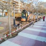 Comença l’enderroc d’un nou tram del canal de recollida d’aigües del passeig del Mar de Palamós