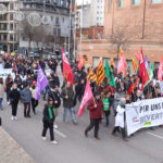 Unes 400 persones es manifesten a Girona per defensar un sistema educatiu i sanitari “públic i de qualitat” Vaga Girona