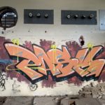 Graffiti a l’interior de Radio Liberty