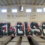 Graffiti a l’interior de Radio Liberty