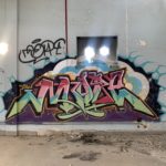 Graffiti a l’interior de Radio Liberty