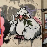 Graffiti a l’interior de Radio Liberty