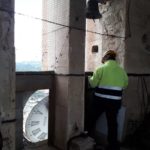 Calonge trenca el silenci i recupera el so de les campanes Reparació del campanar de Calonge