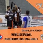 Complicada visita del Palafrugell a la pista de l’Espanyol