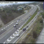 Accident a la C-31 amb tres vehicles implicats