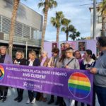 El Baix Empordà es tenyeix de lila pel 8M 8M a Platja d'Aro. Imatge de Maria Alsina