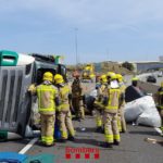 Bolca un camió a la C-31 a Palamós i talla els dos carrils en direcció a Barcelona