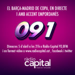 Segueix el Barça – Madrid de Copa del Rei amb 091