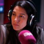 Kimberly Sanabria a l’estudi de Ràdio Capital