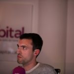 Martí Saguer a l’estudi de Ràdio Capital