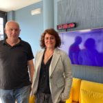 Josep Avellí: “Hem de fomentar el comerç i la millora educativa a Calonge i Sant Antoni” Josep Avellí i Almudena Páez