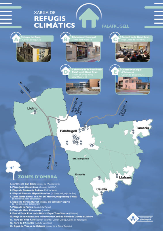 Mapa xarxa de refugis climàtics