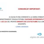 privat:-avis-per-tall-de-subministrament-de-l’aigua-al-carrer-enric-granados