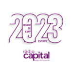 Happy new year 2023 text banner in modern line style