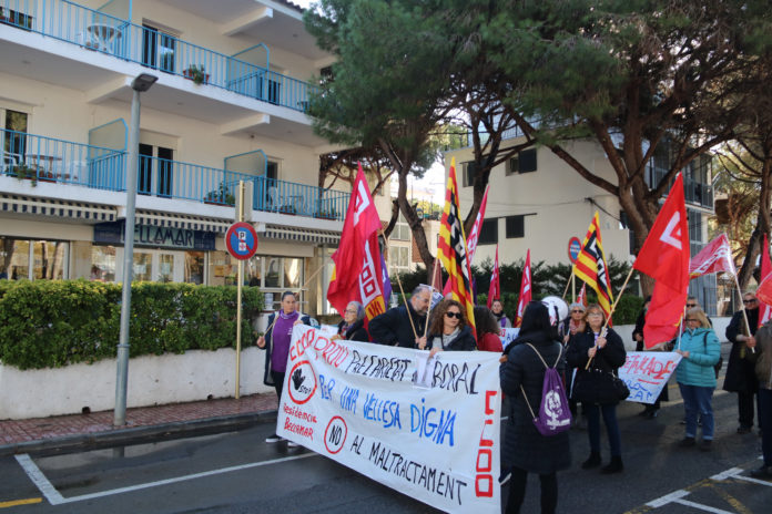 Residència bellamar Platja d'Aro protesta