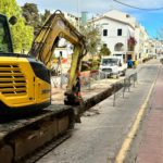 Inicien les obres del canvi del clavegueram al carrer Francesc Estrabau de Calella de Palafrugell Obres_clavegueram_Calella_-_3