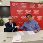 Platja d’Aro i l’Institut de Formació Contínua de la UB signen el conveni per crear el Campus Costa Brava Signatura conveni Campus Costa Brava