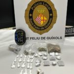 La Policia Local de Sant Feliu intercepta 13 embolcalls d’haixix i 17 de cocaïna