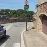 privat:-la-policia-local-de-begur-reforca-la-seguretat-viaria-amb-un-nou-radar-pedagogic