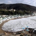 Shifting sands – Beneath Catalonia’s coastal changes Imposing waves on Garraf beach / Àlex Recolons