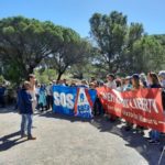 Unes 100 persones es concentren davant de l’antiga Ràdio Liberty per reclamar la preservació del patrimoni Ràdio Liberty Pals sos costa brava