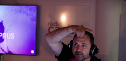 Miquel Curanta a l'Estudi de Ràdio Capital