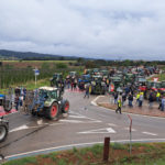 Simón Coll: “Continuem reivindicant els mateixos punts que fa un any” protesta de pagesos amb tractors a la pera simón coll